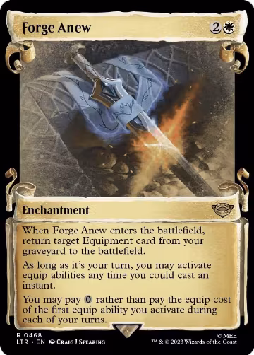 Forge Anew (Showcase Scrolls) (468), Universes Beyond: The Lord of the Rings: Tales of Middle-earth — Magic card price