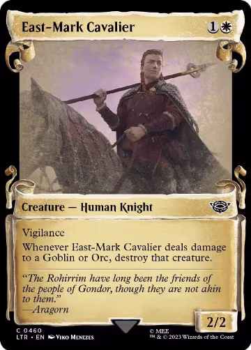 East-Mark Cavalier (Showcase Scrolls) (460), Universes Beyond: The Lord of the Rings: Tales of Middle-earth — Magic card price