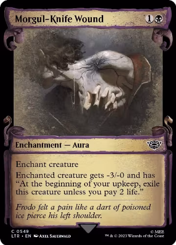 Morgul-Knife Wound (Showcase Scrolls) (549), Universes Beyond: The Lord of the Rings: Tales of Middle-earth — Magic card price