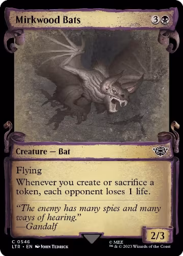 Mirkwood Bats (Showcase Scrolls) (546), Universes Beyond: The Lord of the Rings: Tales of Middle-earth — Magic card price