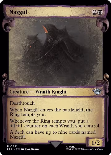 Nazgul (0551) (Showcase Scrolls) (551), Universes Beyond: The Lord of the Rings: Tales of Middle-earth — Magic card price