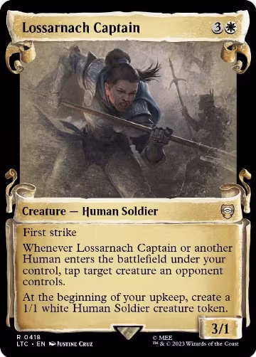 Lossarnach Captain (Showcase Scrolls) (418), Commander: The Lord of the Rings: Tales of Middle-earth — Magic card price