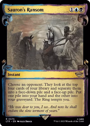 Sauron's Ransom (Showcase Scrolls) (676), Universes Beyond: The Lord of the Rings: Tales of Middle-earth — Magic card price