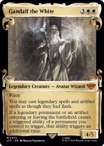 Gandalf the White (Showcase Scrolls) (470), Universes Beyond: The Lord of the Rings: Tales of Middle-earth — Magic card price