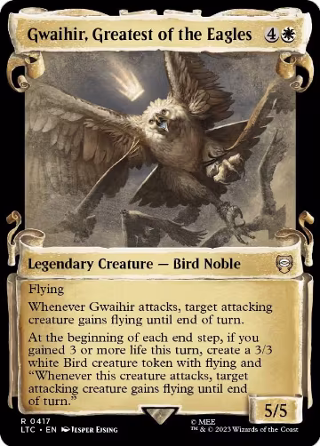 Gwaihir, Greatest of the Eagles (Showcase Scrolls) (417), Commander: The Lord of the Rings: Tales of Middle-earth — Magic card price