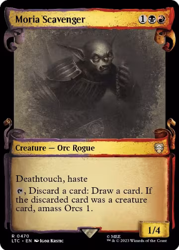 Moria Scavenger (Showcase Scrolls) (470), Commander: The Lord of the Rings: Tales of Middle-earth — Magic card price