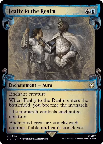 Fealty to the Realm (Showcase Scrolls) (423), Commander: The Lord of the Rings: Tales of Middle-earth — Magic card price