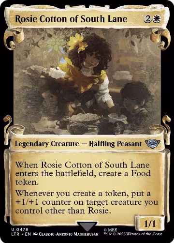 Rosie Cotton of South Lane (Showcase Scrolls) (478), Universes Beyond: The Lord of the Rings: Tales of Middle-earth — Magic card price