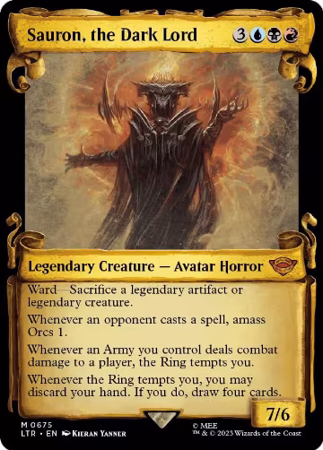 Sauron, the Dark Lord (Showcase Scrolls) (675), Universes Beyond: The Lord of the Rings: Tales of Middle-earth — Magic card price