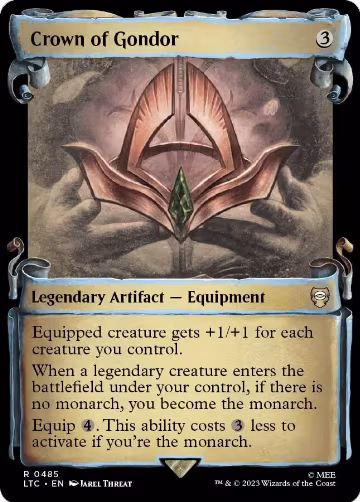 Crown of Gondor (Showcase Scrolls) (485), Commander: The Lord of the Rings: Tales of Middle-earth — Magic card price