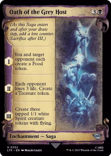 Oath of the Grey Host (Showcase Scrolls) (552), Universes Beyond: The Lord of the Rings: Tales of Middle-earth — Magic card price