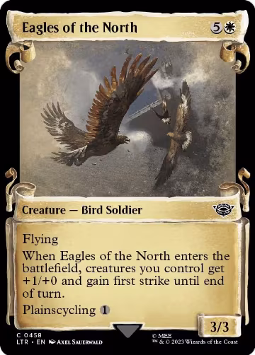 Eagles of the North (Showcase Scrolls) (458), Universes Beyond: The Lord of the Rings: Tales of Middle-earth — Magic card price