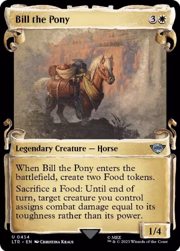 Bill the Pony (Showcase Scrolls) (454), Universes Beyond: The Lord of the Rings: Tales of Middle-earth — Magic card price