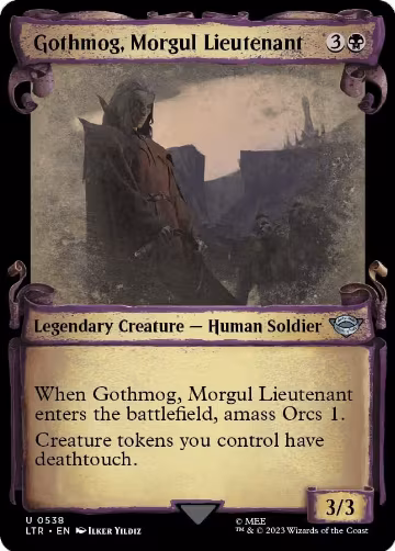 Gothmog, Morgul Lieutenant (Showcase Scrolls) (538), Universes Beyond: The Lord of the Rings: Tales of Middle-earth — Magic card price