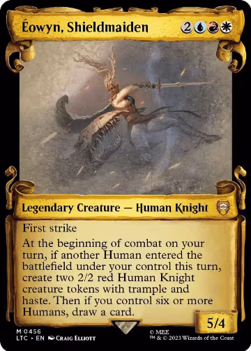 Eowyn, Shieldmaiden (Showcase Scrolls) (456), Commander: The Lord of the Rings: Tales of Middle-earth — Magic card price
