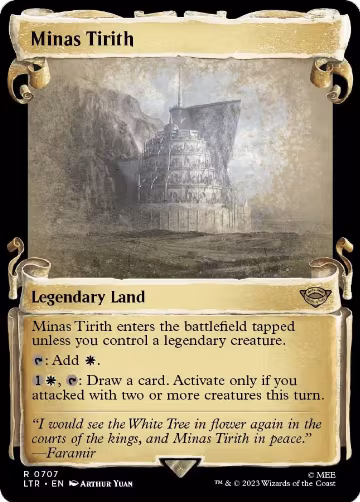 Minas Tirith (Showcase Scrolls) (707), Universes Beyond: The Lord of the Rings: Tales of Middle-earth — Magic card price