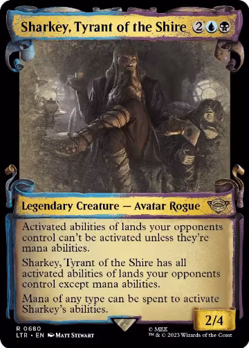 Sharkey, Tyrant of the Shire (Showcase Scrolls) (680), Universes Beyond: The Lord of the Rings: Tales of Middle-earth — Magic card price