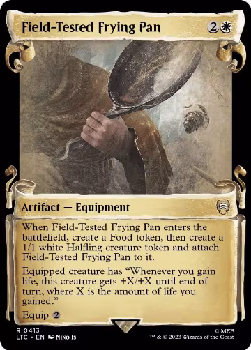 Field-Tested Frying Pan (Showcase Scrolls) (413), Commander: The Lord of the Rings: Tales of Middle-earth — Magic card price