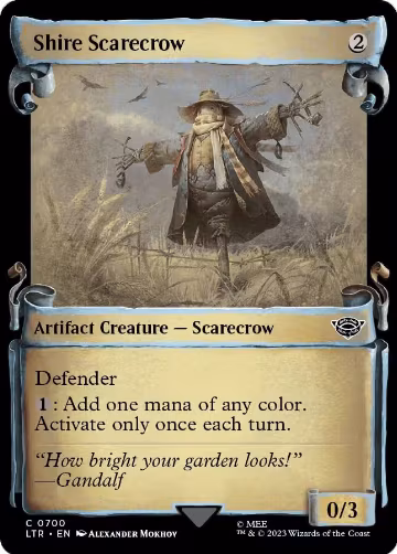 Shire Scarecrow (Showcase Scrolls) (700), Universes Beyond: The Lord of the Rings: Tales of Middle-earth — Magic card price