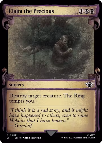 Claim the Precious (Showcase Scrolls) (532), Universes Beyond: The Lord of the Rings: Tales of Middle-earth — Magic card price