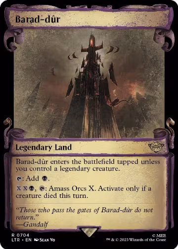 Barad-dur (Showcase Scrolls) (704), Universes Beyond: The Lord of the Rings: Tales of Middle-earth — Magic card price