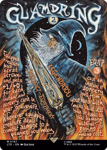 Glamdring (Borderless Poster) (747), Universes Beyond: The Lord of the Rings: Tales of Middle-earth — Magic card price