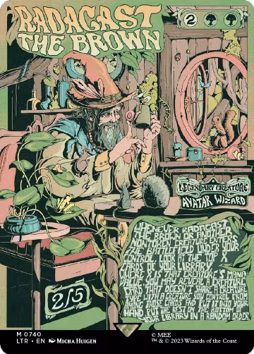 Radagast the Brown (Borderless Poster) (740), Universes Beyond: The Lord of the Rings: Tales of Middle-earth — Magic card price