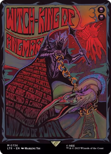 Witch-king of Angmar (Borderless Poster) (736), Universes Beyond: The Lord of the Rings: Tales of Middle-earth — Magic card price