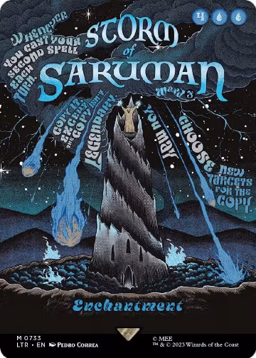 Storm of Saruman (Borderless Poster) (733), Universes Beyond: The Lord of the Rings: Tales of Middle-earth — Magic card price