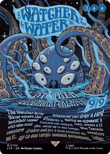 The Watcher in the Water (Borderless Poster) (734), Universes Beyond: The Lord of the Rings: Tales of Middle-earth — Magic card price