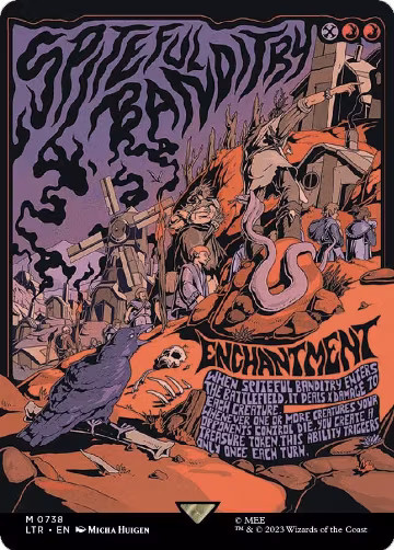 Spiteful Banditry (Borderless Poster) (738), Universes Beyond: The Lord of the Rings: Tales of Middle-earth — Magic card price