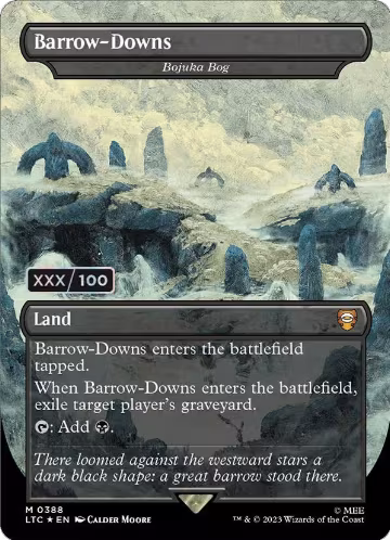 Barrow-Downs - Bojuka Bog (Borderless) (Serial Numbered) (388), Commander: The Lord of the Rings: Tales of Middle-earth — Magic card price