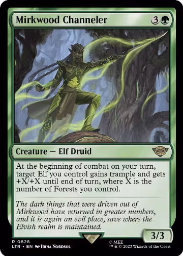 Mirkwood Channeler (828), Universes Beyond: The Lord of the Rings: Tales of Middle-earth — Magic card price