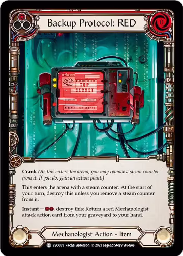 Backup Protocol: RED (EVO081), Bright Lights — Flesh & Blood card price