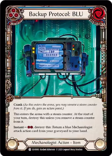Backup Protocol: BLU (EVO083), Bright Lights — Flesh & Blood card price