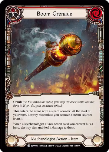 Boom Grenade (Red) (EVO084), Bright Lights — Flesh & Blood card price