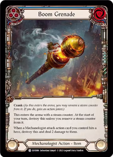Boom Grenade (Blue) (EVO086), Bright Lights — Flesh & Blood card price