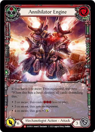 Annihilator Engine (Extended Art) (EVO054), Bright Lights — Flesh & Blood card price
