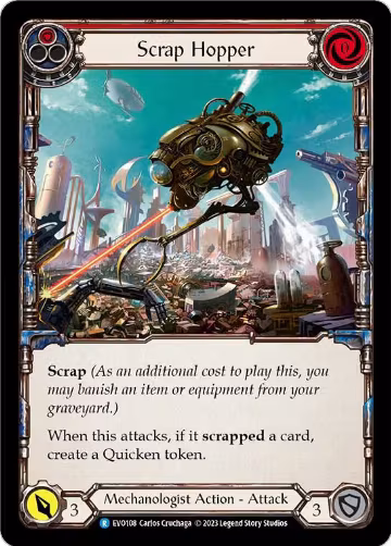 Scrap Hopper (Red) (EVO108), Bright Lights — Flesh & Blood card price
