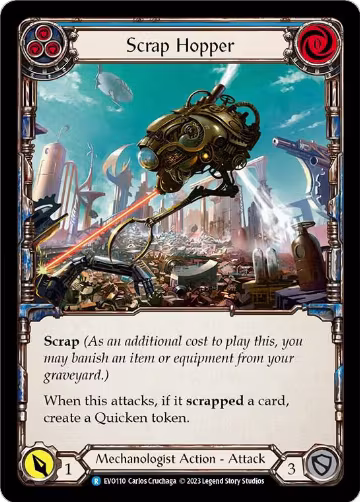 Scrap Hopper (Blue) (EVO110), Bright Lights — Flesh & Blood card price