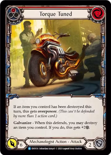 Torque Tuned (Red) (EVO114), Bright Lights — Flesh & Blood card price