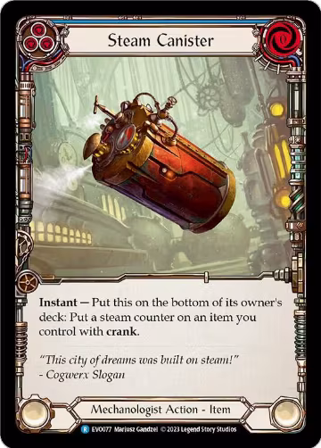 Steam Canister (EVO077), Bright Lights — Flesh & Blood card price