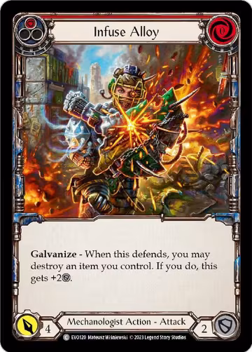 Infuse Alloy (Red) (EVO120), Bright Lights — Flesh & Blood card price