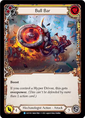 Bull Bar (Yellow) (EVO148), Bright Lights — Flesh & Blood card price
