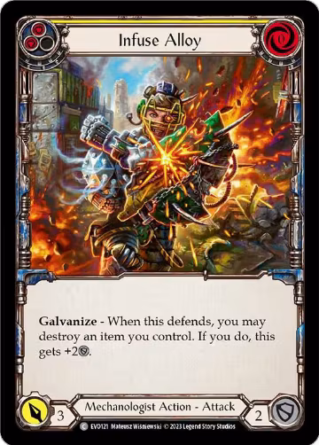 Infuse Alloy (Yellow) (EVO121), Bright Lights — Flesh & Blood card price