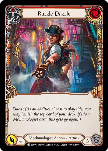 Razzle Dazzle (Red) (EVO165), Bright Lights — Flesh & Blood card price