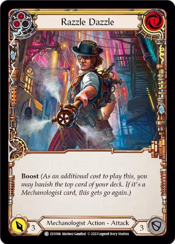 Razzle Dazzle (Yellow) (EVO166), Bright Lights — Flesh & Blood card price