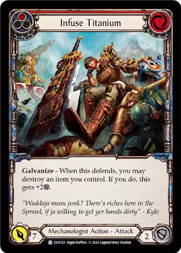 Infuse Titanium (Red) (EVO123), Bright Lights — Flesh & Blood card price