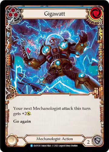 Gigawatt (Blue) (EVO158), Bright Lights — Flesh & Blood card price