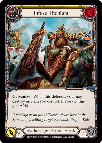 Infuse Titanium (Yellow) (EVO124), Bright Lights — Flesh & Blood card price